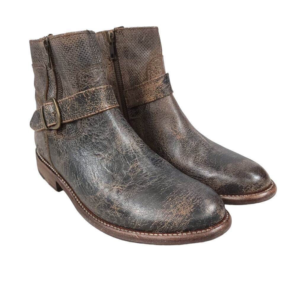 Bed Stu Becca Short Boot Black Lux Coastal Cowgirl Western Boho Ankle Bo… - Picture 5 of 13